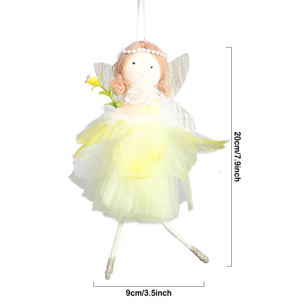 1pc Easter Flower Fairy Decoration Cute Rabbit Hanging Pendant Spring Easter Party Decor Birthday Baby Shower Supplies Kids Gift