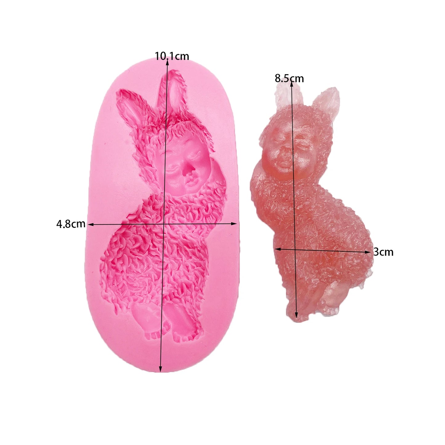 3D Sleep Baby Shape Cooking Tools Silicone Mold For Baking Kitchenware Chocolate Candy Jelly Fondant Cake Decorating