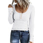 Women Long Sleeve Slim Fitted Top