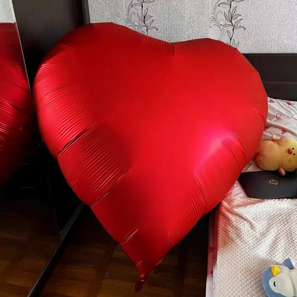 1/2Pcs Huge Heart Balloons 60Inch Large Red Heart Shaped Helium Balloons for Wedding Birthday Engagement Valentine's Day Decor