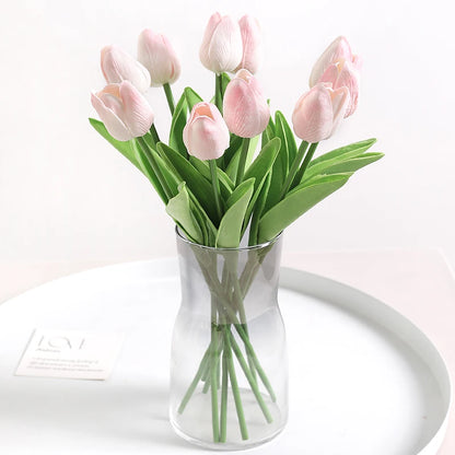 5/10Pcs Artificial Tulip Flowers Bouquets Indoor Home Room Decor Garden Wedding Decoration Party Table Vase Ornament Fake Flower