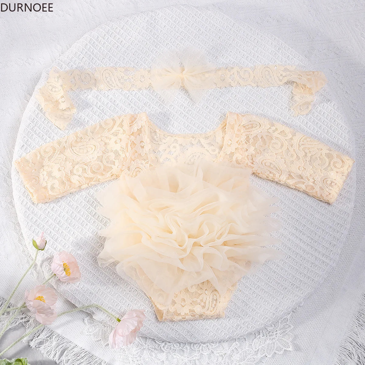 Newborn Baby Tutu Dress: Lace Girl Princess Romper, Perfect for Photoshoots