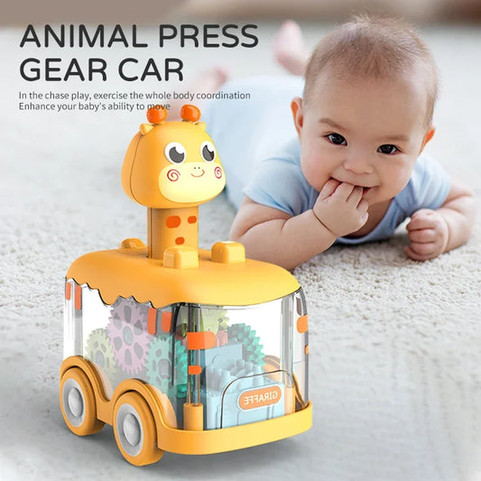 Children's Toy Car with Pull Back Mechanism