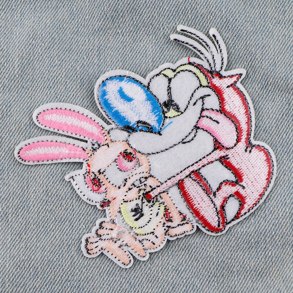 Cute Cartoon Patches For Clothing Funny Patches Appliques Iron on Badges Clothes Stickers DIY Sewing Embroideriy Stripes