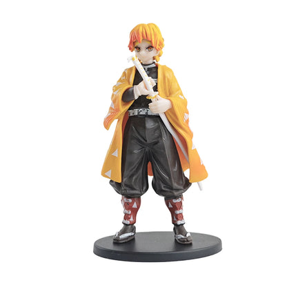 Anime Figure Kamado Tanjirou Nezuko Demon Slayer Figure Action Figures PVC Model Toys Zenitsu Figurine Inosuke Kimetsu No Yaiba