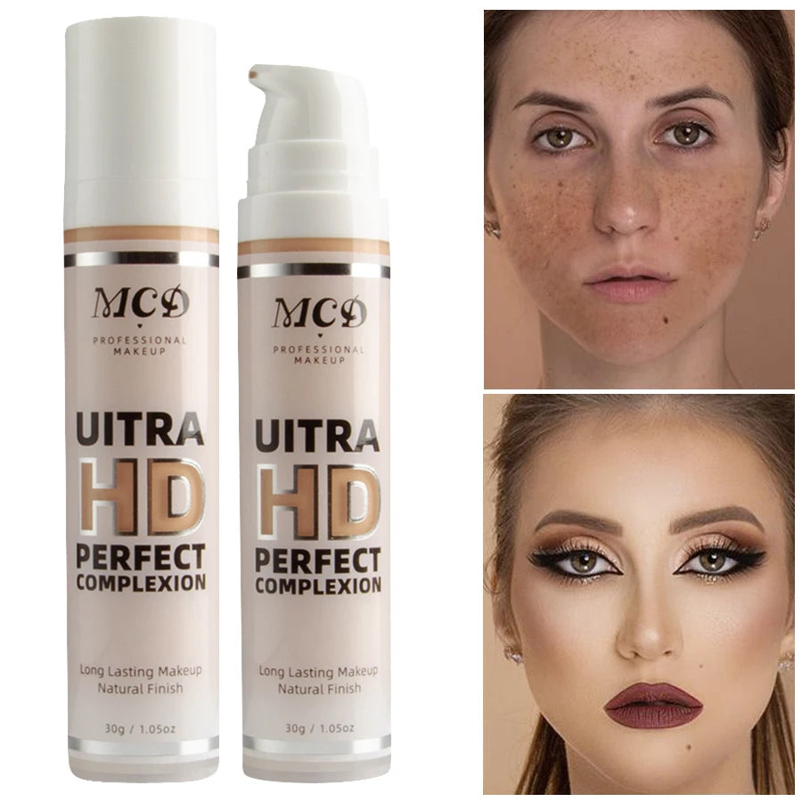 9 Shade Full Coverage Concealer Liquid Foundation makeup high coverage Base