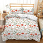 Botanical Leaves Duvet Cover Floral Print King Bedding Set Soft Microfiber Geometric Pattern Comforter Cover With 2 Pillowcases
