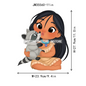 Love Cute Cartoon Little Baby Princess Girls Character Iron on DTF Transfers Washable Stickers Ready to Press for Clothes Bags