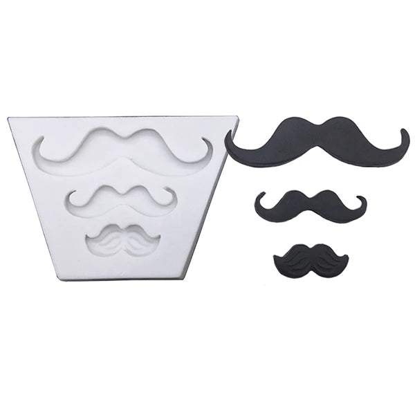 Moustache Bows Necktie Father's Day Silicone Sugarcraft Mold Chocolate Cupcake Baking Mold Fondant Cake Decorating Tools