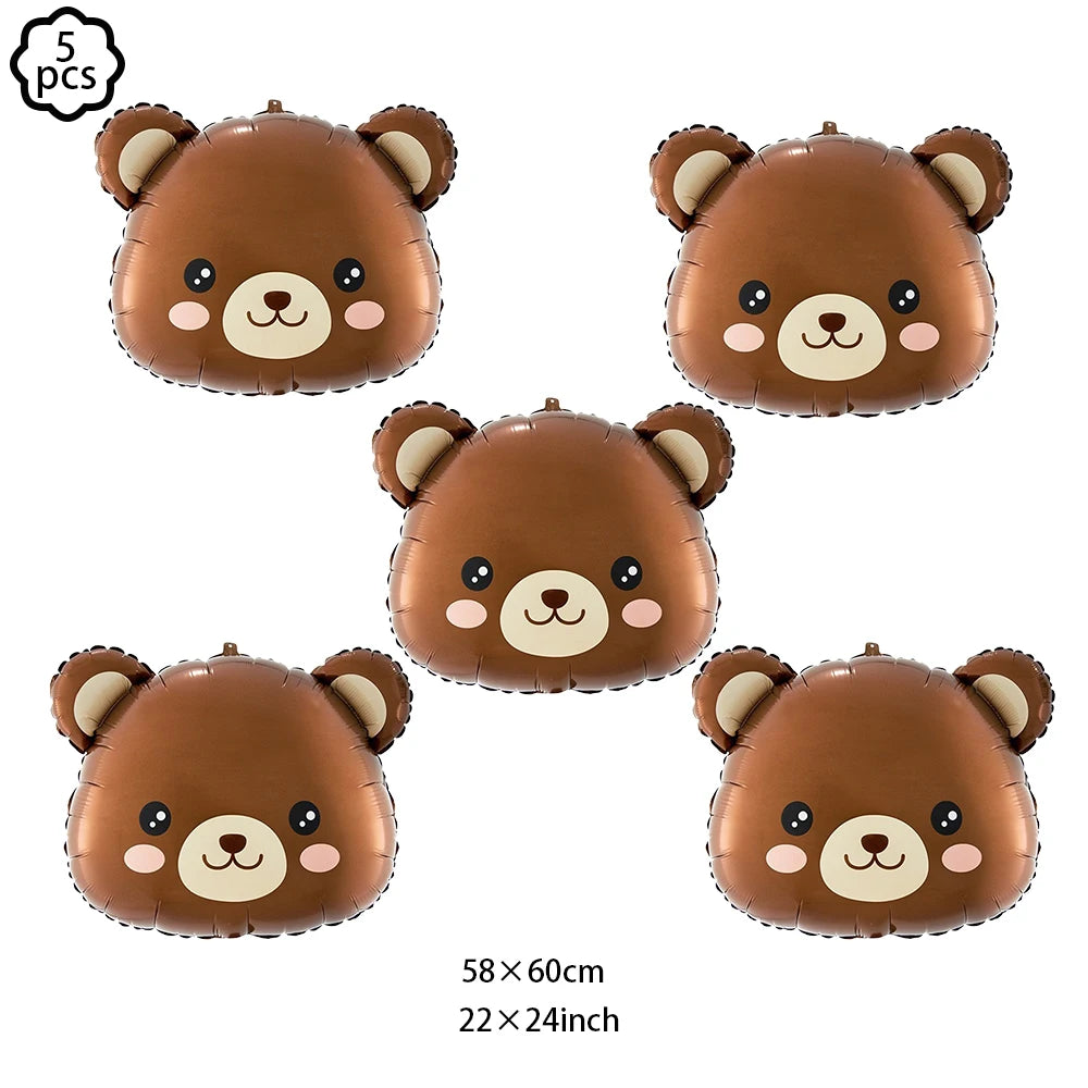 Brown Teddy Bear Party Baby Shower Supplies