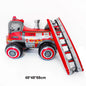 1pc Large Transportation Balloon Racing Balloon Fire Truck Ambulance School Bus Excavator Motorcycle Balloon for Boys Birthday