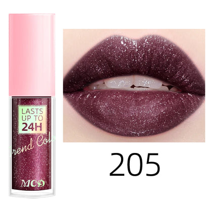 Glitter Lip Glaze Long Lasting Waterproof Liquid Lip Gloss Lipstick Makeup 18 Colors