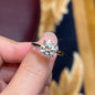 2 Carat All Moissanite Ring Bridal Sets Silver 925 Solitaire Engagement Wedding Rings & Stackable Eternity Bands for Women
