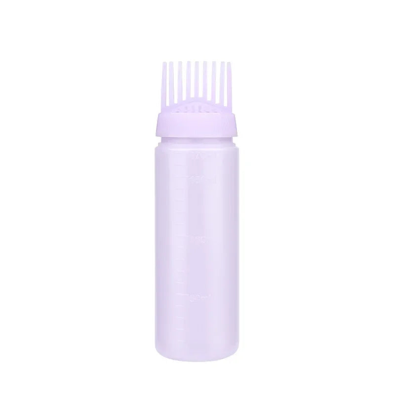 Empty Hair Dye Bottle with Applicator Brush