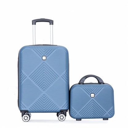 Luggage Sets 2 Piece Suitcase Set ABS Hardside Luggage with Spinner Wheels,Carry On Luggage with TSA Lock(14/20)