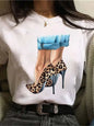 Maycaur Hot Sales Printed Female Tshirt Women Fashion Graphic Printed T-Shirt Harajuku Korean Style Short Sleeves Clothes Female