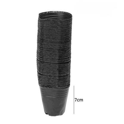 50/200pcs Black Seedling Nursery Pots Seed Starting Grow Cup Flower Plant Container Garden Vegetable Box Home Gardening Tools