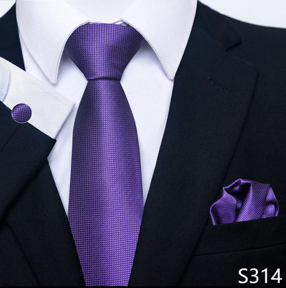 Silk Tie Pocket Squares Necktie Suit Accessories