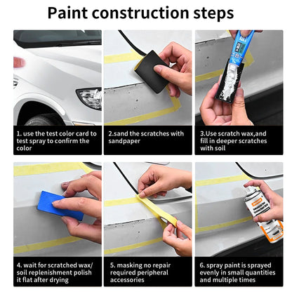 300ML Car Scratch Paint Pen Deep Scratch Repair Removal White Black Red Silver Blue Grey Car Paint Pen Car Scratch Repair Spray