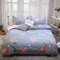 2/3 pcs Cartoon Print Duvet Cover Bedding Set With Pillowcase Cute Beautiful Comfortable for Bedroom Single Double Size No Sheet