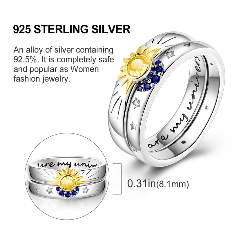 925 Sterling Silver Ring – Colorful Cubic Zirconia Women’s Wedding & Engagement Jewelry