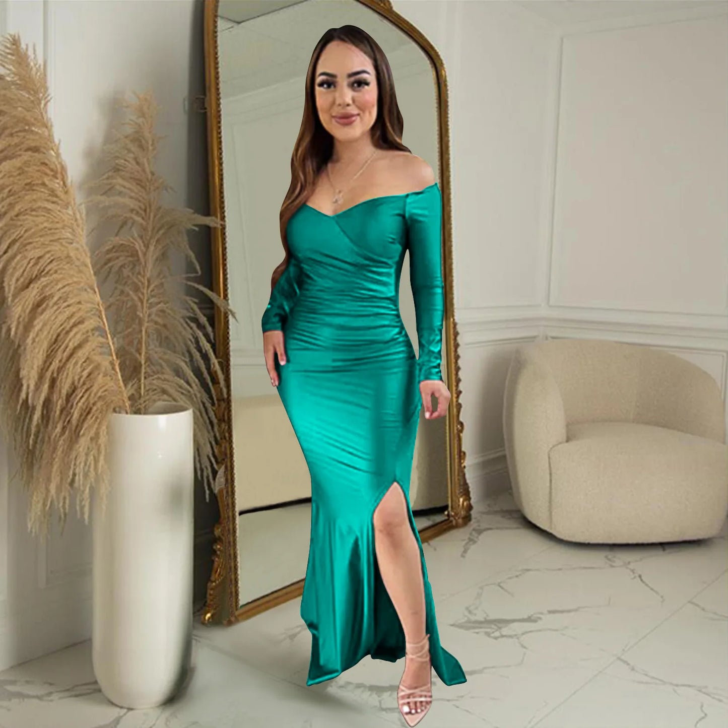 Birthday long evening fall party woman's dresses