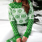 Women Winter Warm Sweater Christmas Snowflake Knitted Long Sleeve O Neck Ladies Jumper Fashion Casual Printed Pullover Clothes