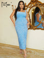 Missord Grey Sequin Midi Plus Size Wedding Party Dress Elegant Women Wide Strap Bodycon Large Size Evening Dresses Prom Gown