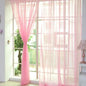 Transparent Solid‑Color Window Gauze Curtains – Light‑Luxury Sheer Panels for Weddings & Home Decor, Easy to Install