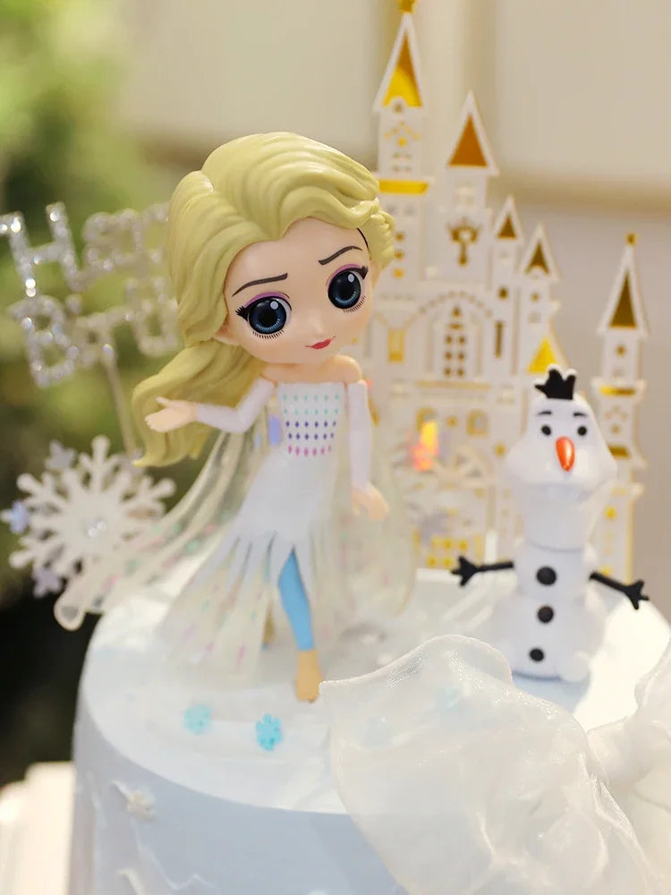 Princess Doll Cake Topper – Happy Birthday Flag Decoration for Baby Shower & Girl’s Birthday Party Cakes