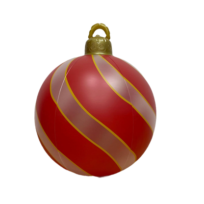 60CM Outdoor Christmas Inflatable Decorated Ball PVC Giant Big Balls Xmas Tree Decoration Inflatable Toy Ball Christmas Supplies