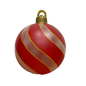 60CM Outdoor Christmas Inflatable Decorated Ball PVC Giant Big Balls Xmas Tree Decoration Inflatable Toy Ball Christmas Supplies