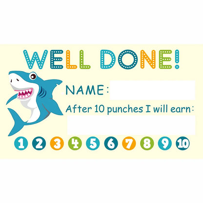 50Pcs Cartoon Kids Reward Incentive Punch Cards For Teacher