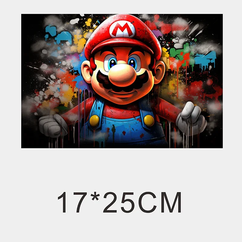 Graffiti Animal Iips Fashion Iron Sticker Patch For Clothing T-shirt DIY Hoodie Jacket Sticker DTF PPatch Is Waterproof
