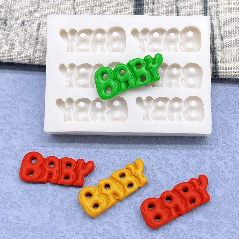 BABY Silicone Sugarcraft Mold Resin Tools Cupcake Baking Mould Fondant Cake Decorating Tools