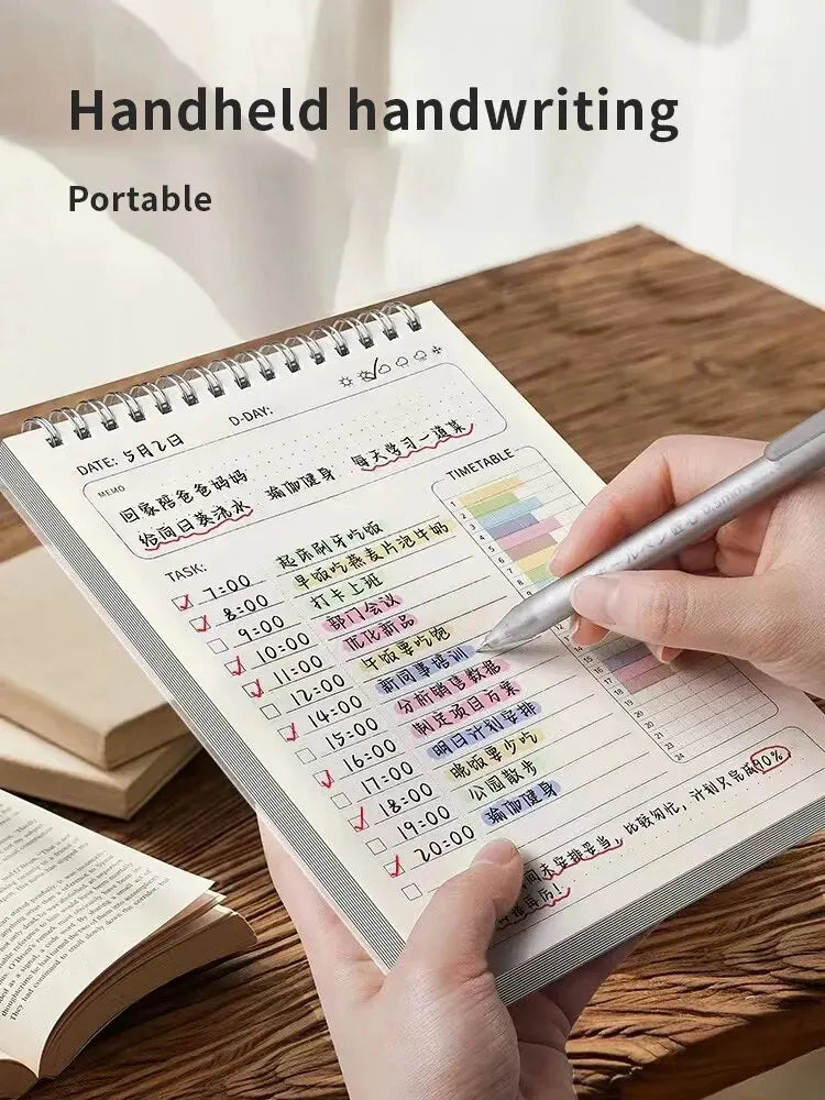 1pc Planner Agenda Spiral A5 Notebook 160 Pages