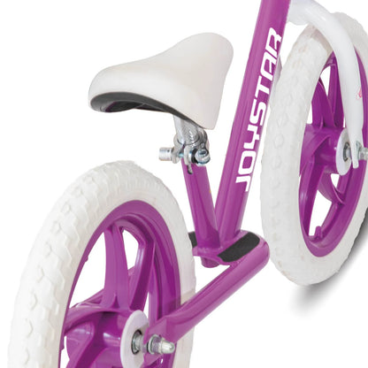 JOYSTAR 12/14 Inch Kids Balance Bike for 18months-5 Years, Lightweight Toddler Balance Bikes with Footrest and Handlebar, Purple