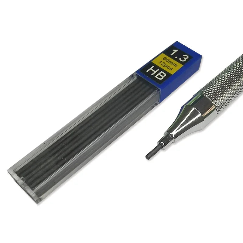 Metal Automatic Mechanical Pencil 5/0.7/0.9/1.3/2.0mm