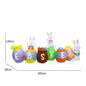 Easter Inflatable Outdoor Toys Easter Bunny Family Eggs Carrot with Build-in LEDs Blow Up Decorations for Party Yard Garden Lawn