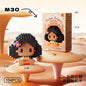 Disney Princess series Building Blocks Snow White Belle Animal Model Small Particles Assembled DIY Puzzle kids birthday gifts