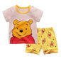 Baby Boys Girls Cartoon T Shirt + Shorts Set Cute Cartoon Pajama Set