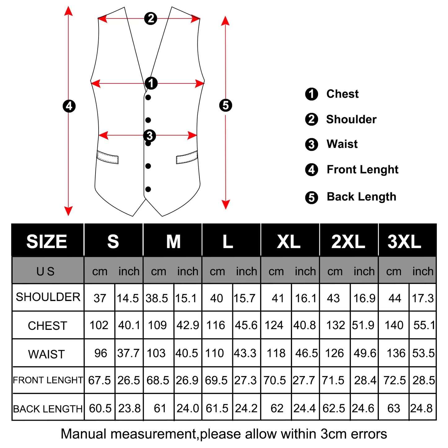 Suit Vest With Bow Tie Pocket Square Cufflinks Tuxedo Waistcoat for Men