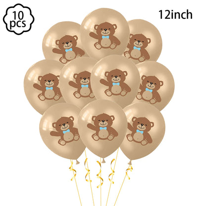 Brown Teddy Bear Party Baby Shower Supplies