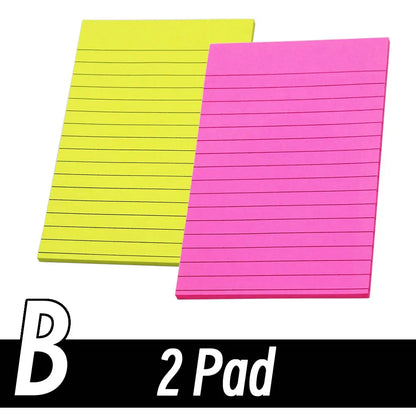 45 Sheets/Pad Scribed Notepad Post  Sticky Notes 8 Colors
