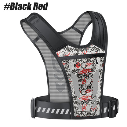 1pc Running Vest Phone Holder for Men and Women, Waterproof Cell Phone and Key Pouch, Reflective Hydration Vest for Training and Free Workouts.