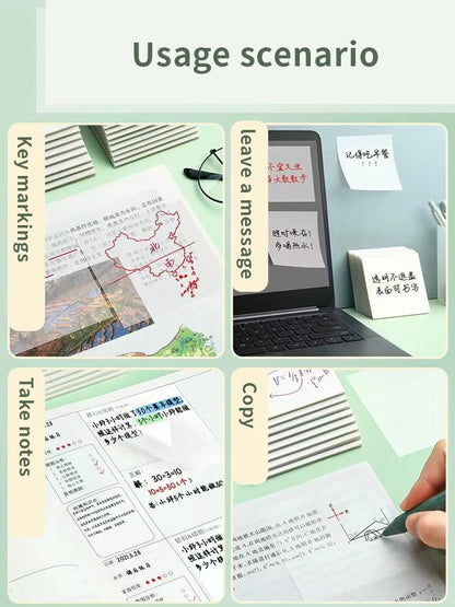 50 Sheets PET Transparent Sticky Notes