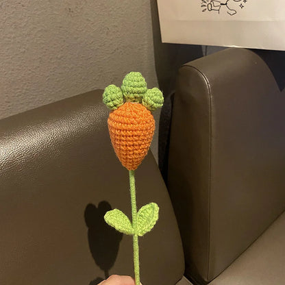 One artificial flower, vase decoration, Easter artificial carrot decoration, home decoration, party decoration
