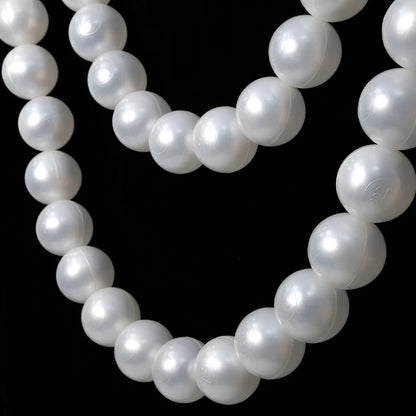 Wedding Backdrop Wall Decor - Faux Large Pearl - DIY Beaded Garland White Ball Pendant & Figurine