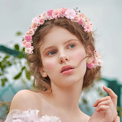 46Pcs Rose Artificial Flowers Heads for Home Decor Fake Flowers Garden Wedding Marriage Decoration Wreath Garland Gift Accessory