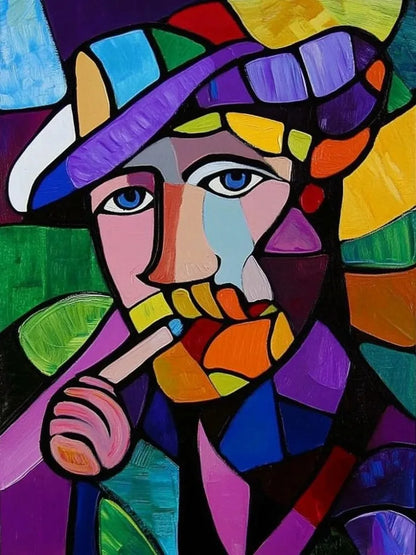 Abstract Pearl Girl Diamond Art – DIY Diamond Painting Mosaic, Handmade Embroidery Wall Décor